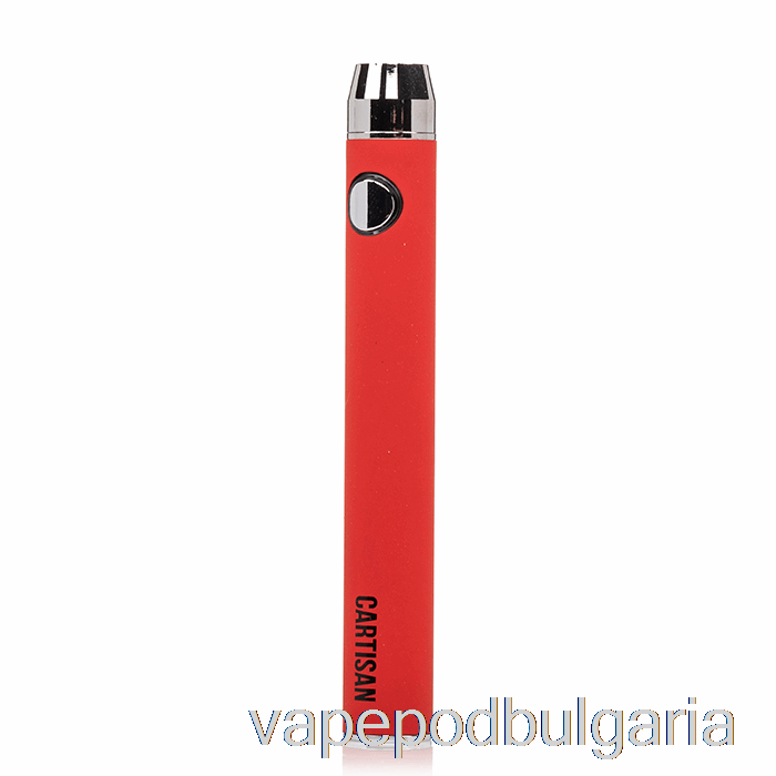 Vape Bulgaria Cartisan бутон Vv 900 двойно зареждане 510 батерия [micro] червена